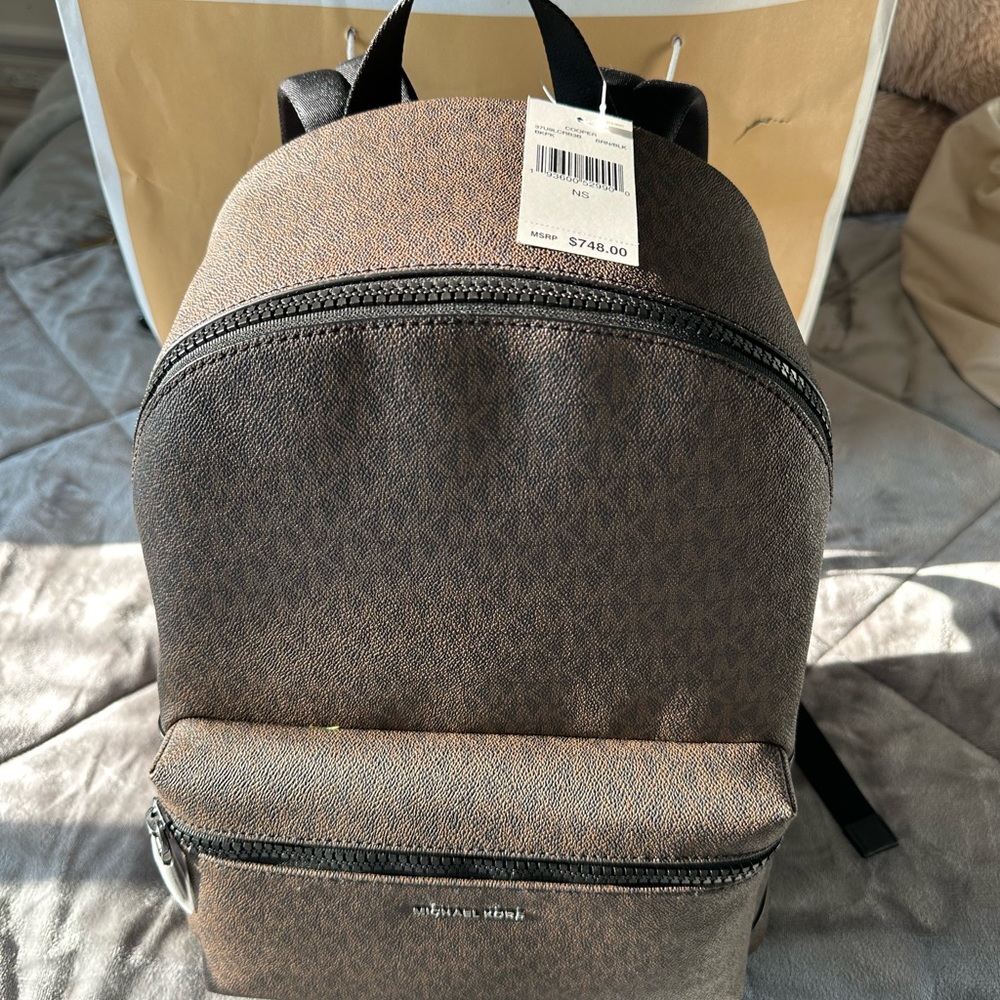 Michael Kors Cooper Brown - Men’s Luxury Backpack
